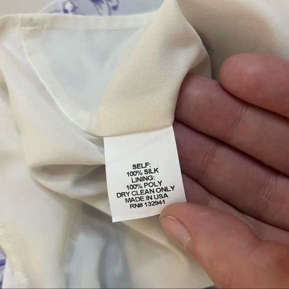 AMANDA UPRICHARD SILK OFF THE SHOULDER TIE PURPLE WHITE FLORAL ROMPER M - Picture 5 of 7